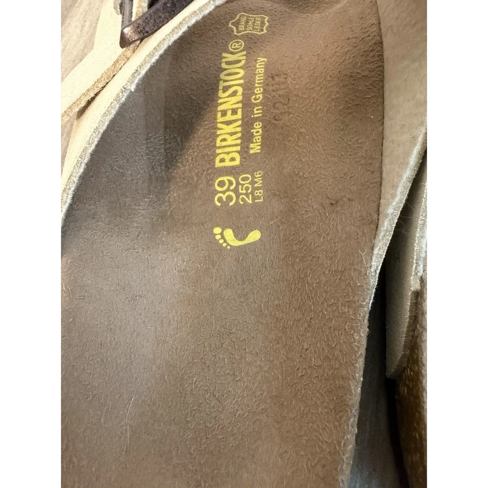 Birkenstock Arizona Women's Size 39 / 8 US‎ Tan Beige Suede Leather Minimalist